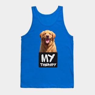 Just My Emotional Support Golden Retriever Tank Top